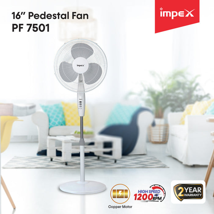 IMPEX PF 7501 16"Pedestal Fan 