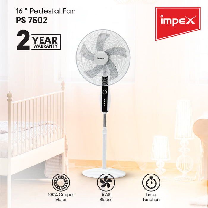 IMPEX PF 7502 16"Pedestal Fan 
