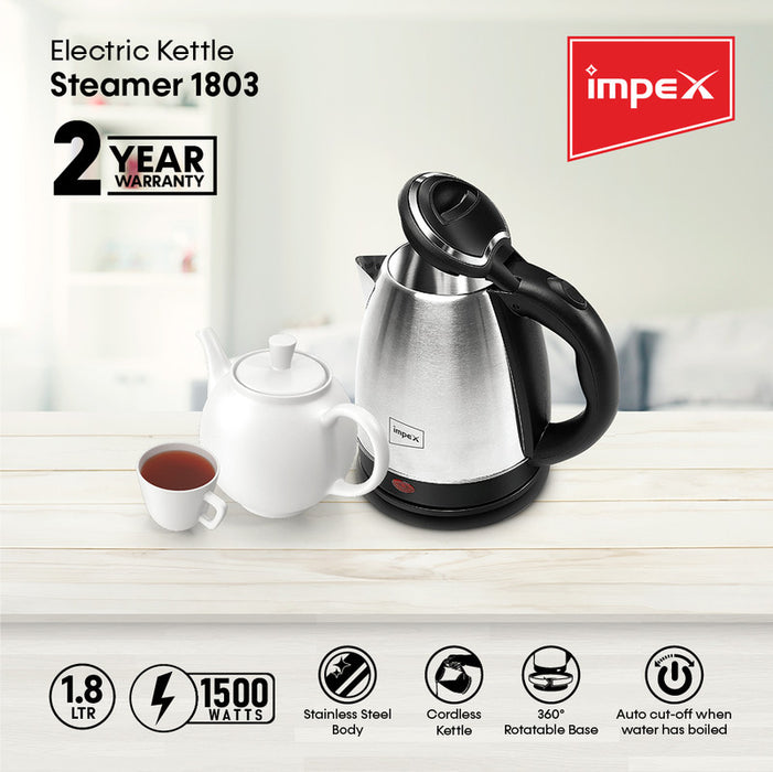 IMPEX STEAMER 1803 1.8ltr Electric Kettle