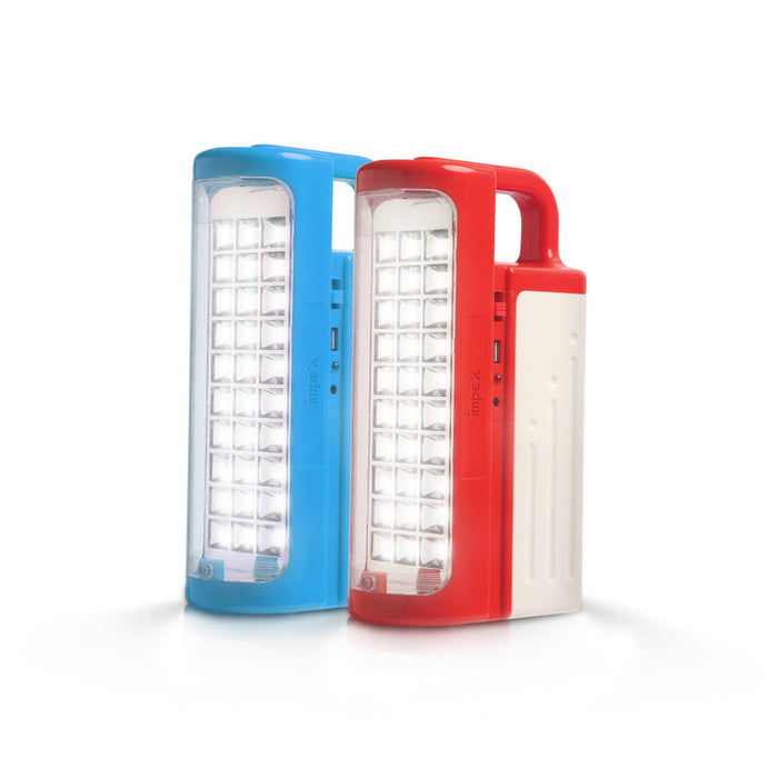 Impex LED Rechargeable Emergency Light Combo (CB 2287)