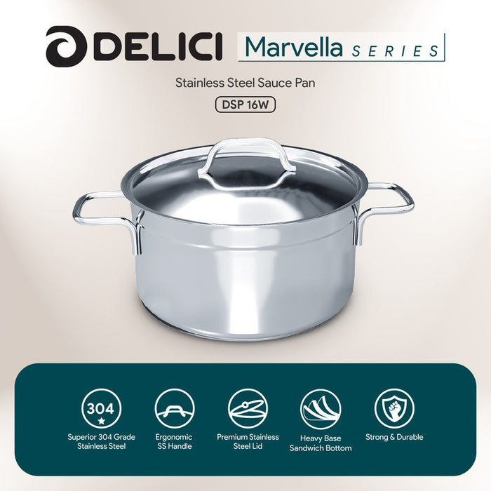 DELICI DSP 16W SS SAUCE PAN 16CM