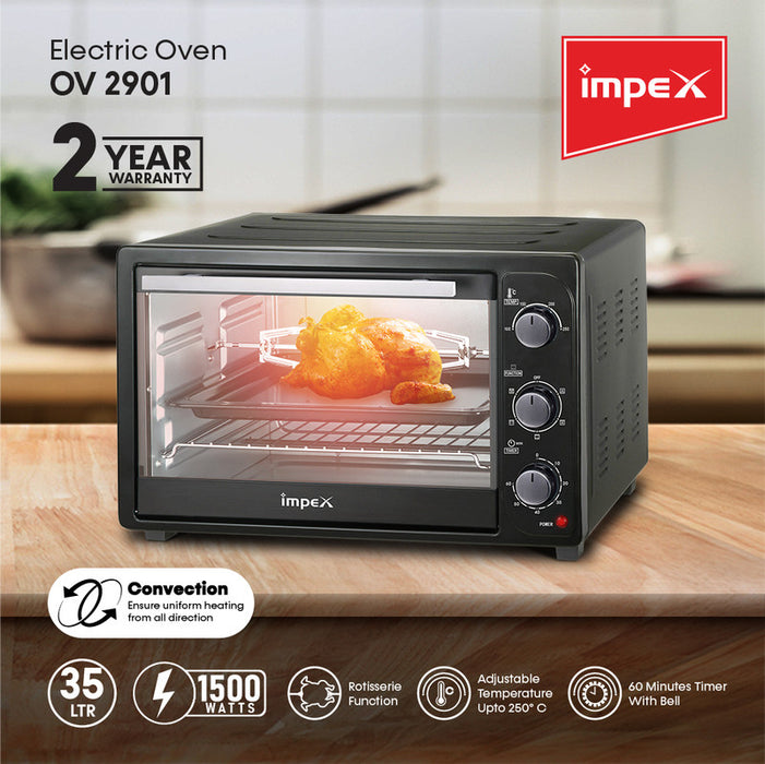 IMPEX OV 2901 35 Ltr Electric Oven with Rotisserie