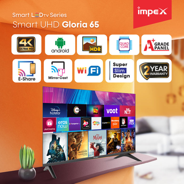 IMPEX Gloria 65 , 65" 4 K UHD Smart TV