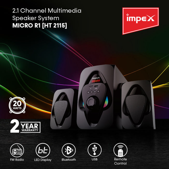 IMPEX HT 2115 Multimedia Speaker 2.1