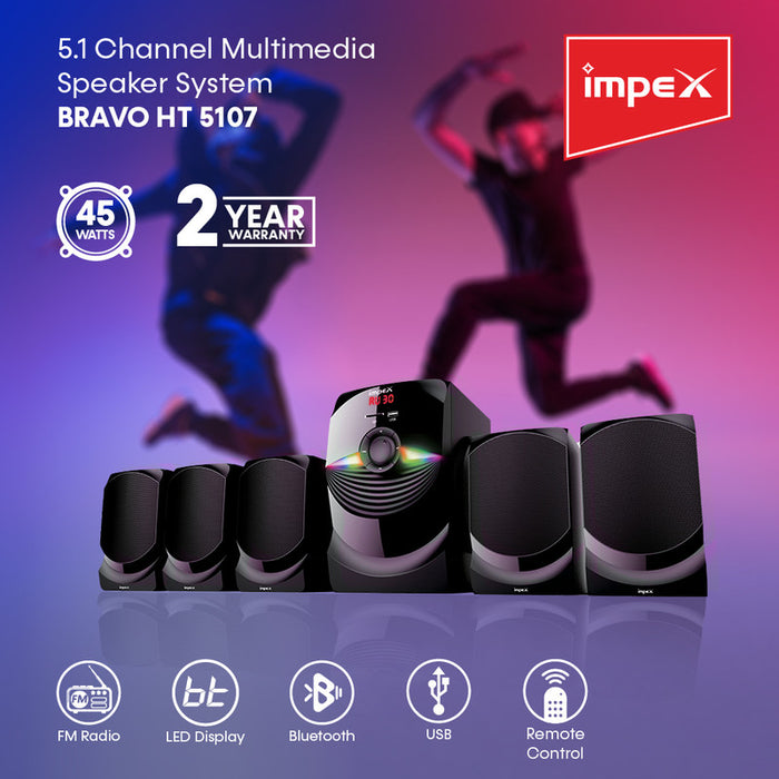 IMPEX HT 5107 Multimedia Speaker 5.1 (Bravo)