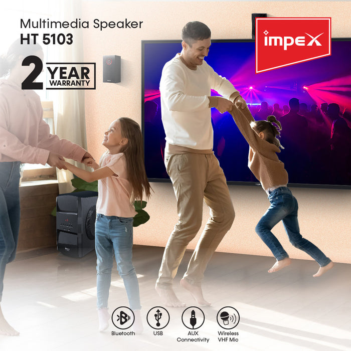 IMPEX HT 5103 Multimedia Speaker 5.1 (Blue Rock)