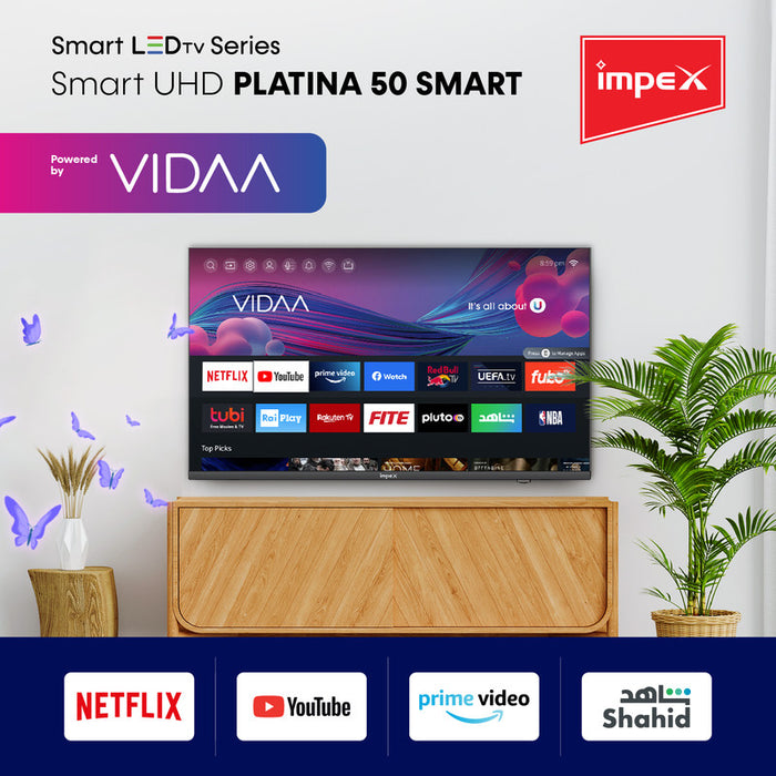IMPEX Platina 50 Smart , 50 inch UHD Smart LED TV