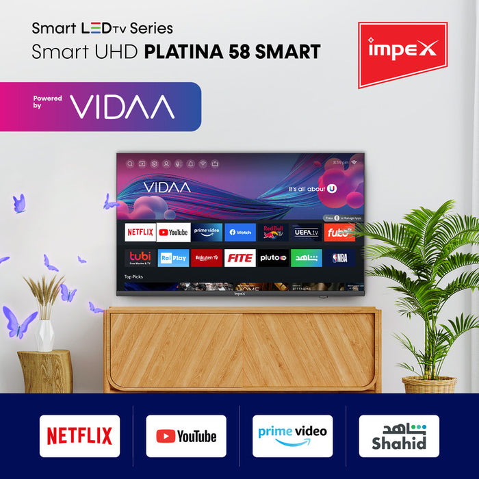 IMPEX Platina 58 Smart , 58 inch UHD Smart LED TV