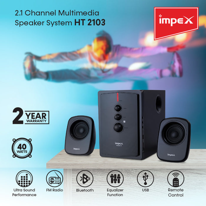 IMPEX HT 2103 Speaker System Musik R BL