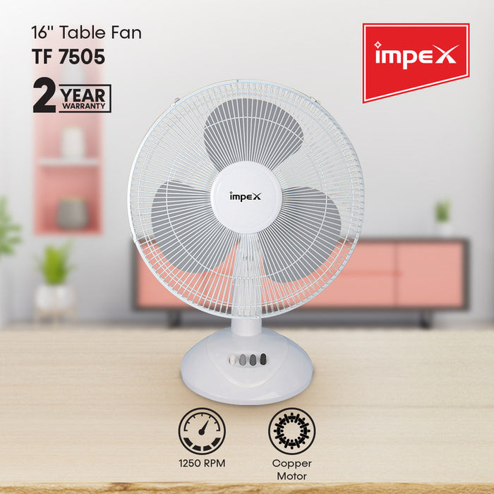 IMPEX TF 7505 16" Table Fan  
