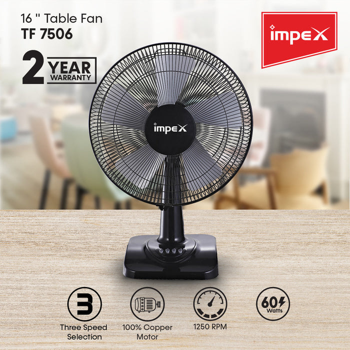 IMPEX TF 7506 , 16" Table Fan